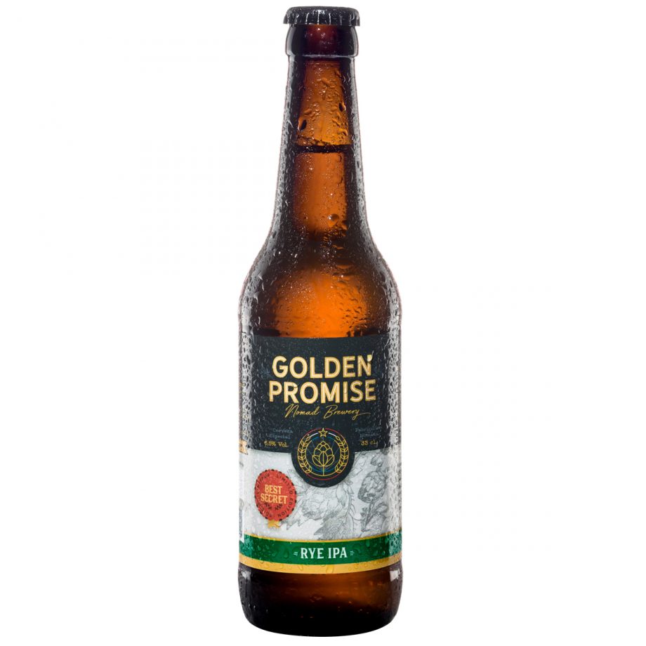 cerveza golden promise rubia dorada